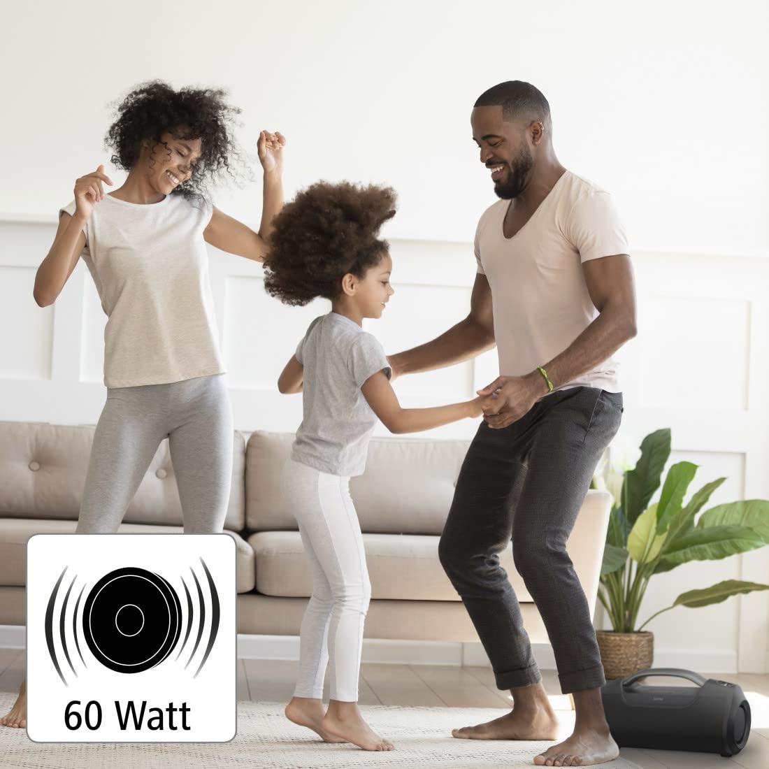 Hama | Altavoz portátil Bluetooth con Sonido Potente 60 W, Resistente al Agua IPX6, batería 12 h, Bluetooth, AUX y USB‑C