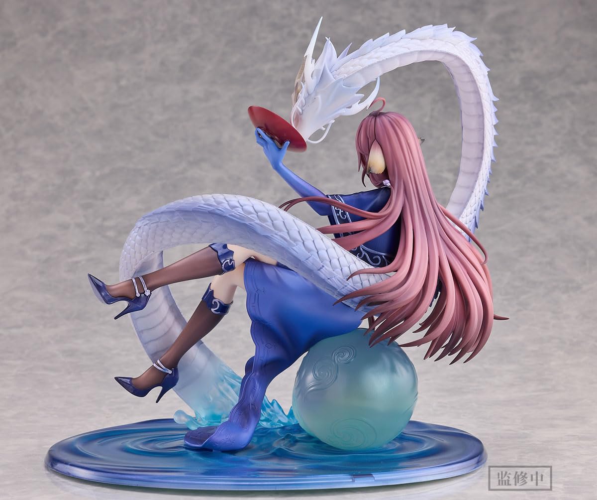 Yuewen Goods Inu no Matsu-Chan Masaya Kuriyama Blue Scale Blue Scale Dew Ver., Total Height Approx. 9.1 Inches (230 mm) (Including Pedestal) PVC and ABS 1/7 Finished Figure