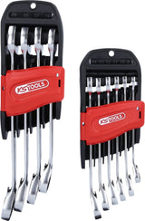 KS Tools 503.5950 Llave combinada de carraca DUO GEARplus® con función de carraca en la llave fija, conmutable, 10 pzs