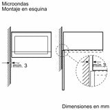 Balay 3CG5172N2 - Microondas, electrónico, Encastrable sin marco, 38 cm, 20 l, 5 F, Aqualisis, Ap. lateral izquierda, 8 recetas, Plato giratorio 25.5 cm, Con grill, Cristal Negro