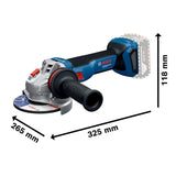 Bosch Professional 18V System amoladora angular a batería GWS 18V11 S (diámetro del disco de 115 mm), sin ajustes de velocidad