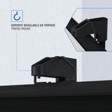 iggual Pantalla Proyección 100" Cuadrada-Portátil Manual Enrollable con Trípode- Visión 180º- Compatible 4K y Cualquier Proyector- Altura Ajustable- Bolsa Transporte y Trípode Incluido (180x180 cm)