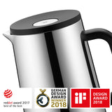 WMF Impulse - Termo 1L con Función Aislante Frío y Calor por 24h con Cierre a Presión, Acero Inoxidable Cromargan 18/10, Plateado