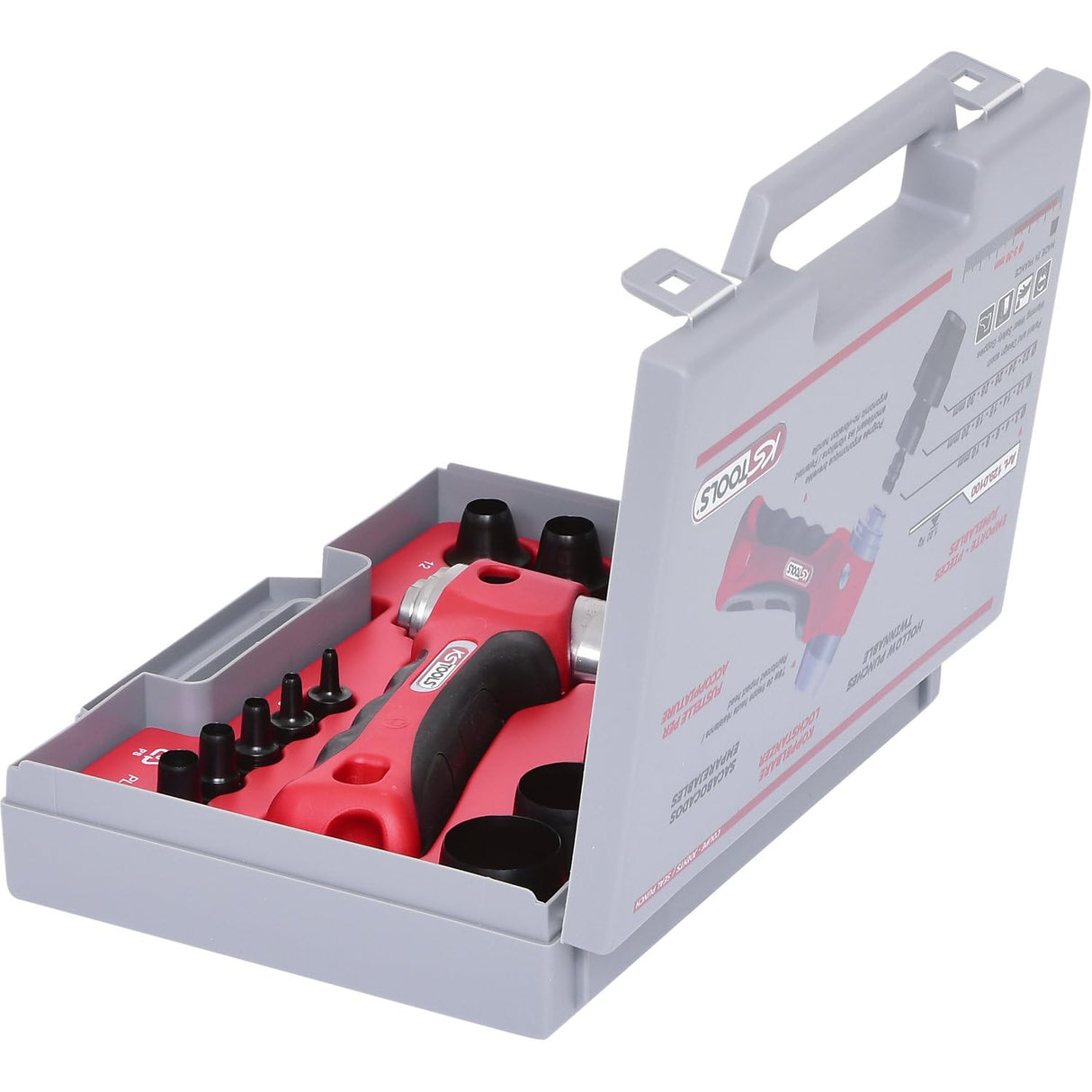 KS Tools 129.0100 Juego de sacabocados anulares 16 pzs