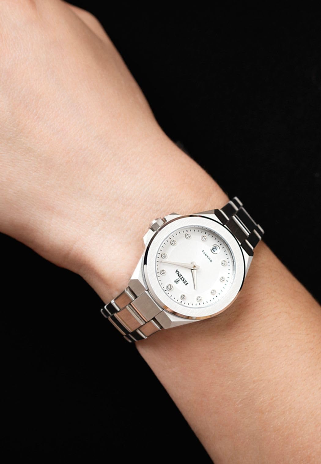 Festina Reloj Mujer F20700/1 Mademoiselle Caja de Acero Inoxidable 316l Plateado Correa de Acero Inoxidable 316l Plateado