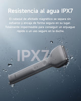 Laifen T1 Pro Afeitadora Eléctrica Motor Lineal Patentado 12 000 CPM, 120 min de Autonomía, Carga 1 min para 8 min, Uso en Seco y Mojado con Cabezal para Barba Larga, Ideal para Viajes (Gris Grafito)
