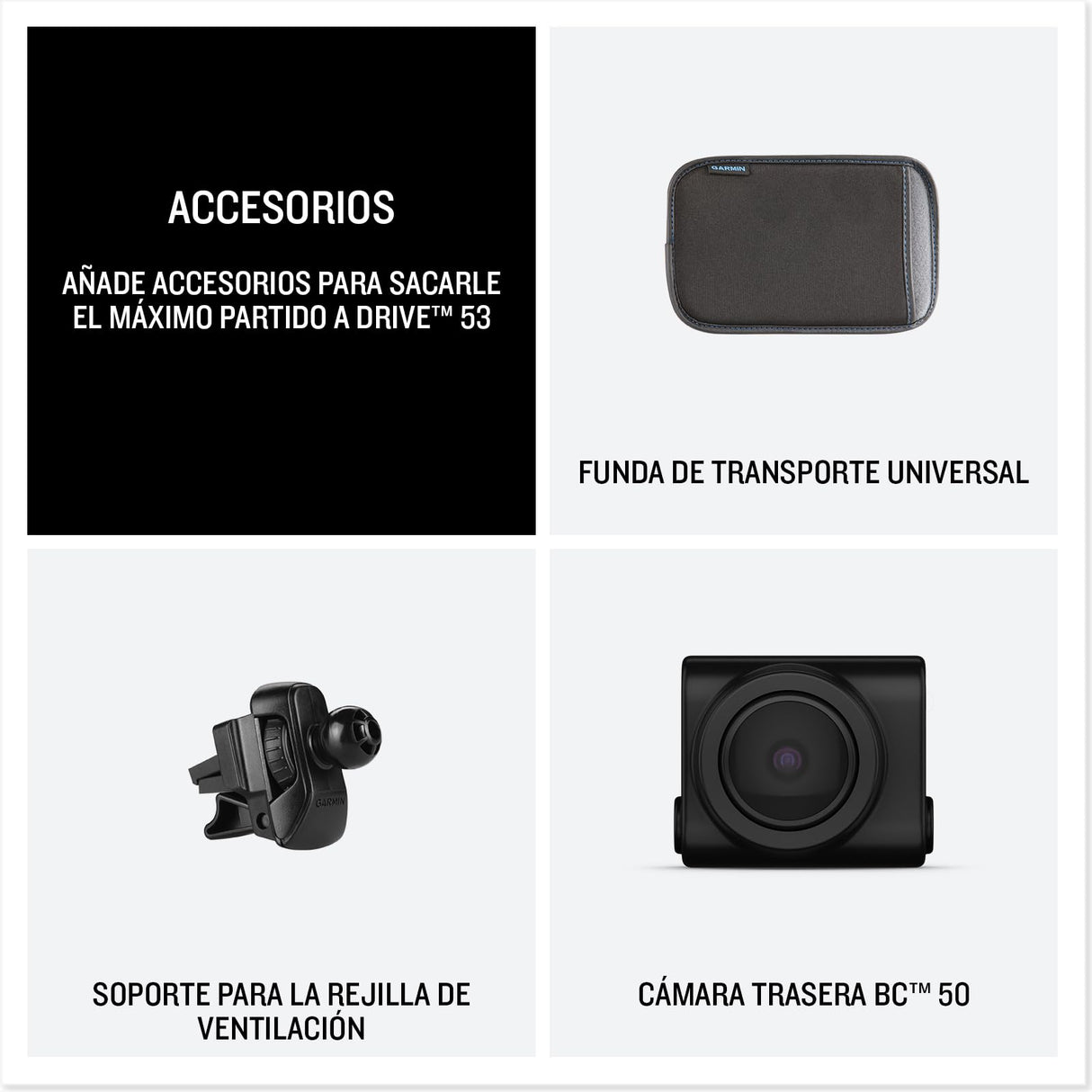 Garmin Drive 53 EU - Navegador GPS con mapas de por Vida, Pantalla de 5'' de Alta resolución y tráfico en Directo
