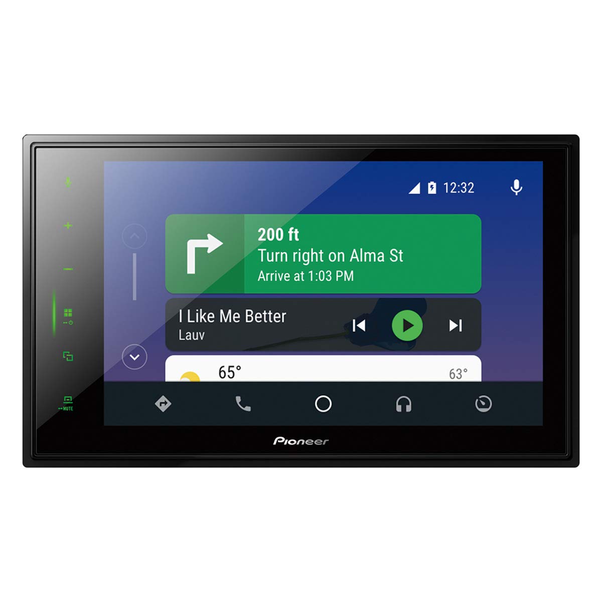 Pioneer SPHEVO82DABUNI Radio para Coche (1 DIN, Pantalla de 8 Pulgadas, Radio Dab+, Radio Digital, Android Coche, Apple CarPlay, Spotify, transmisión Bluetooth, WebLink, reproducción de Archivos