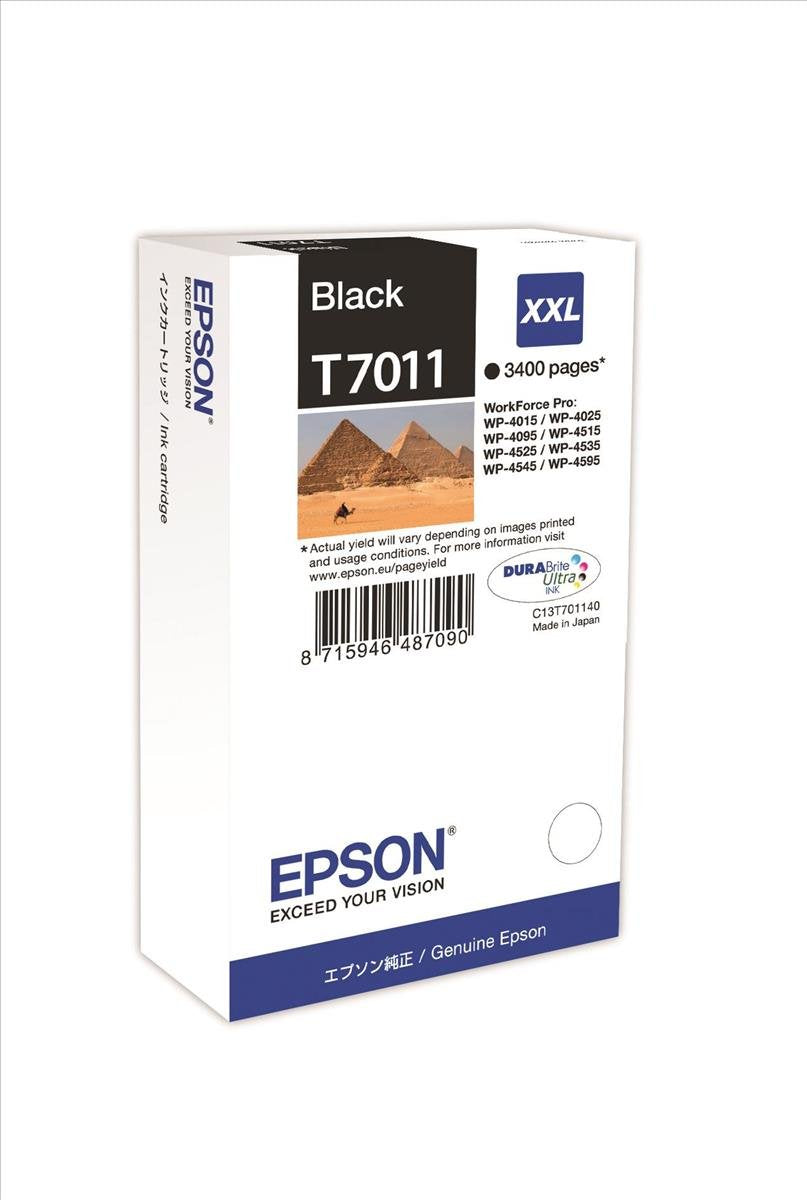 Epson C13T70114010 - Cartucho de tinta, negro, Ya disponible en Amazon Dash Replenishment