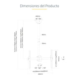 StarTech.com Soporte de Montaje en Acero de Techo para Televisor o Monitor de Pantalla Plana LCD, LED o Plasma de 32 a 75 Pulgadas