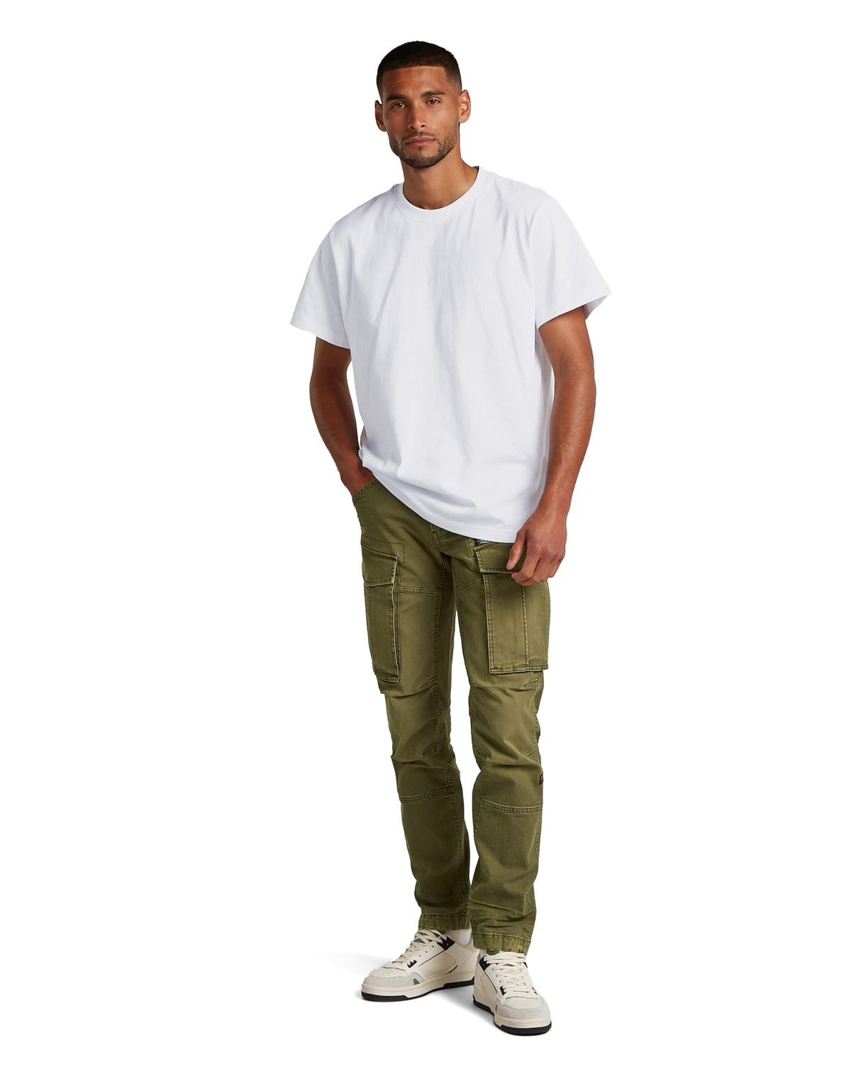 G-STAR Hombres Rovic Zip 3D Regular Tapered Pants, Verde Vintage Dust Dark Olive D02190-e172-h516, 34W / 34L