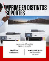 Canon MAXIFY GX7050 – Impresora Multifunción MegaTank a Color, Copiadora, Escáner, Fax A4 | Casa y Oficina | Wi-Fi, Ethernet, USB | Inyección de Tinta
