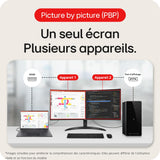 LG 34WR50QK-B - Monitor UltraWide Curvo, 34", QHD: (3440x1440px), 21:9, ADM FreeSync Premium, Multiposición, Negro