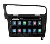 Autorradio de Ajuste Personalizado para Volkswagen Golf 7 Negro Android GPS Bluetooth WiFi Dab USB Pantalla táctil Full HD 10" procesador de 8 núcleos y comandos de Voz