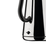 Alessi Toru NE01 B, Hervidor Eléctrico de Diseño, en Acero Inoxidable 18/10 y Resina Termoplástica, Enchufe Europeo, 2400 W, 170 cl, Negro