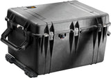 PELI 1660 Caja de Transporte estanca con Ruedas para Equipos electrónicos y fotográficos, IP67 Impermeable al Polvo, 160L de Capacidad, Fabricada en Alemania, con divisores Acolchados, Color Negro