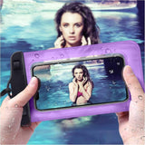 Sovica Funda Impermeable Compatible con Xiaomi Mi A2 Certificado IPX8 Funda acuatica Bolsa Sumergible Waterproof Case (Violeta)