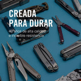 Leatherman Signal Multiherramienta - 19 Herramientas Para Camping y Supervivencia, Plata