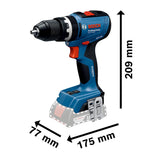 Bosch Professional 18V System atornillador a batería GSB 18V-65 (motor Brushless sin escobillas, longitud del cabezal 175, incl. 2x baterías GBA 4.0Ah, cargador GAL 18V-20, L-BOXX)