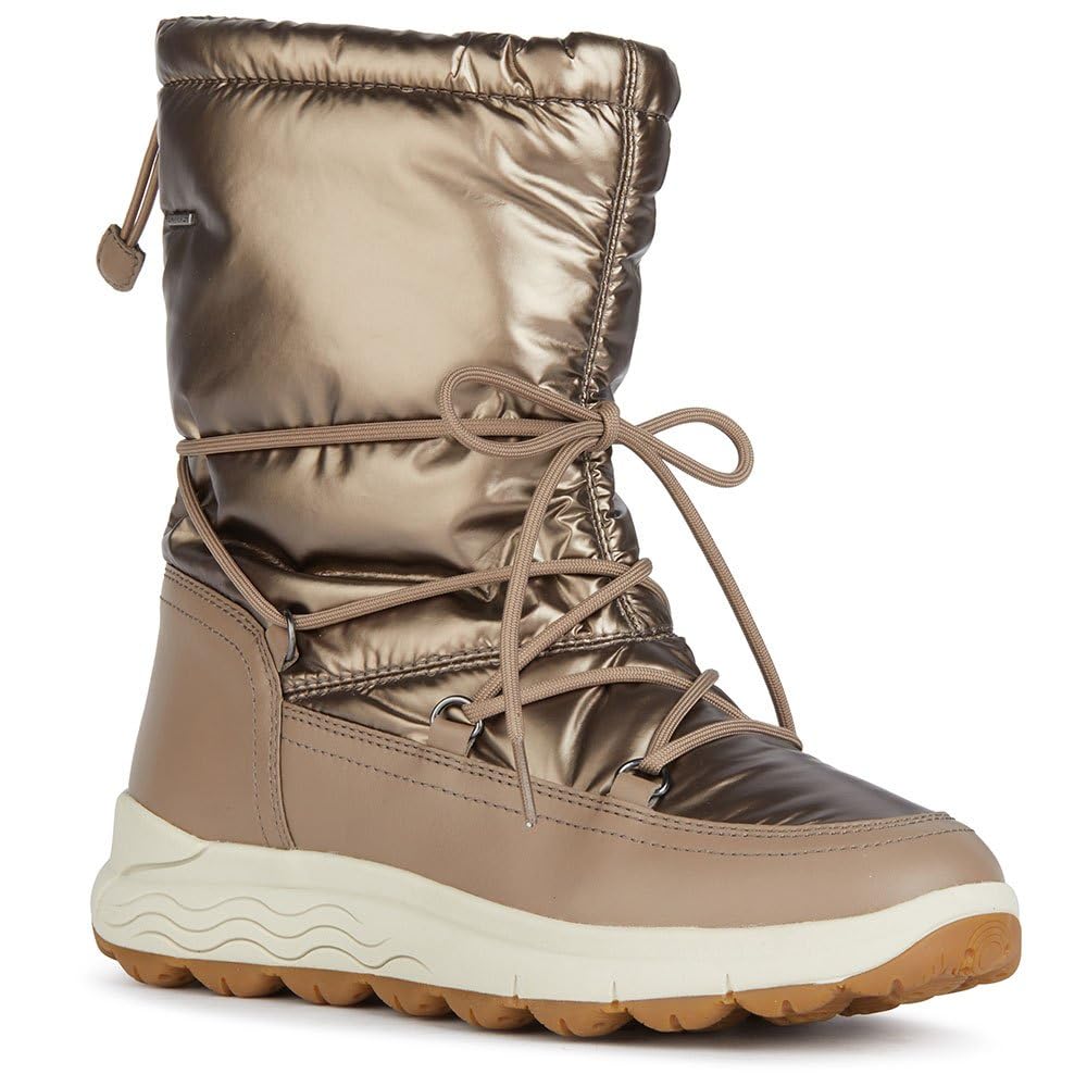 Geox D Spherica 4x4 B ABX, Bota de Tobillo, Dk Taupe, 40 EU