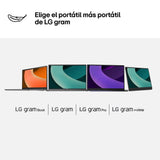 LG gram 16ZD90RU-G - Ordenador Portátil 16", Intel Core i5-1334U, 16 GB RAM, 512 GB SSD, Pantalla IPS WQXGA (2560x1600), FreeDOS, 1,2 kg, hasta 23,5 h de Autonomía, Negro