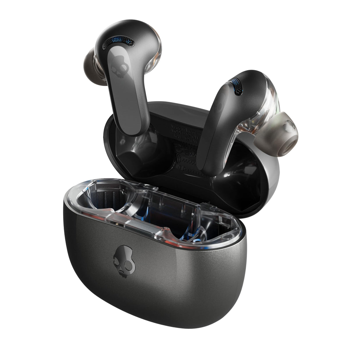 Skullcandy Rail ANC Auriculares In-Ear Inalámbricos con Cancelación de Ruido, 27 h de Autonomía, Micrófono, Compatibles con iPhone Android y Dispositivos Bluetooth - Negro