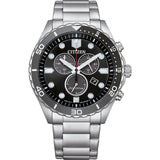 Citizen Reloj Cronógrafo para Hombres de Eco-Drive con Correa en Acero Inoxidable AT2568-82E