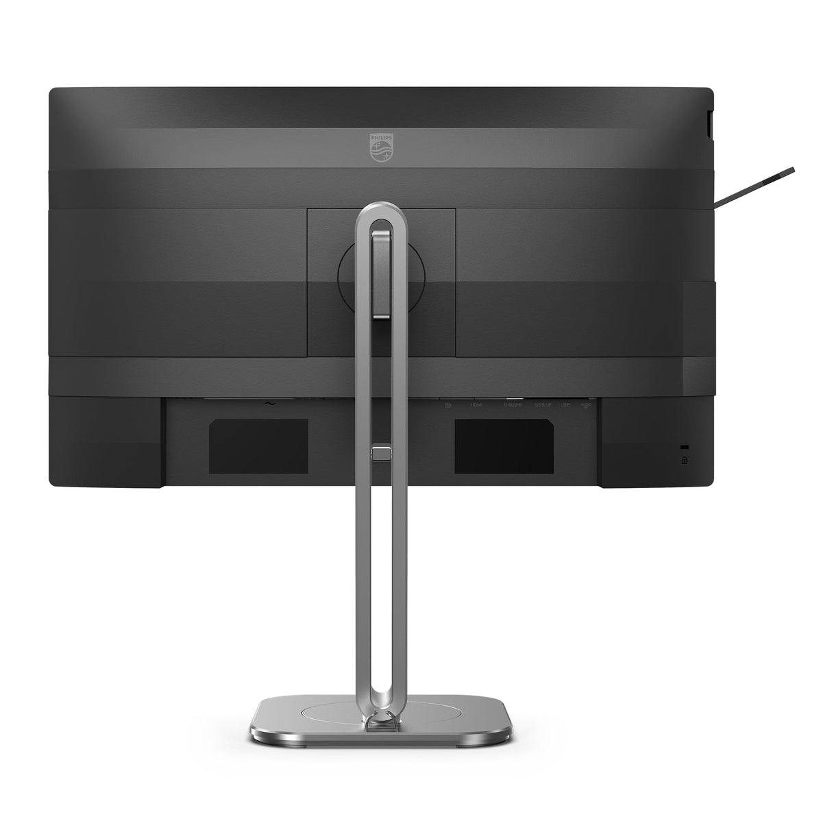 Philips 24B2N4200 - Monitor FHD de 24 Pulgadas, Altavoces, Altura Ajustable (1920 x 1080, 120 Hz, VGA, HDMI 1.4, DisplayPort 1.2, concentrador USB) Negro Gris