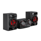 LG CK43N - Microcadena XBOOM, Sistema de Sonido 300W, Bluetooth, USB, Entrada Aux, Sincronización TV, Control de Fiesta, Ecualizador, Reproductor MP3, Audio Potente para Casa y Fiestas, Negro