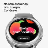 Samsung Galaxy Watch4 Classic – Smartwatch, Bisel Giratorio, Control de Salud, Seguimiento Deportivo, LTE, 42 mm, Color Plata (Version ES)