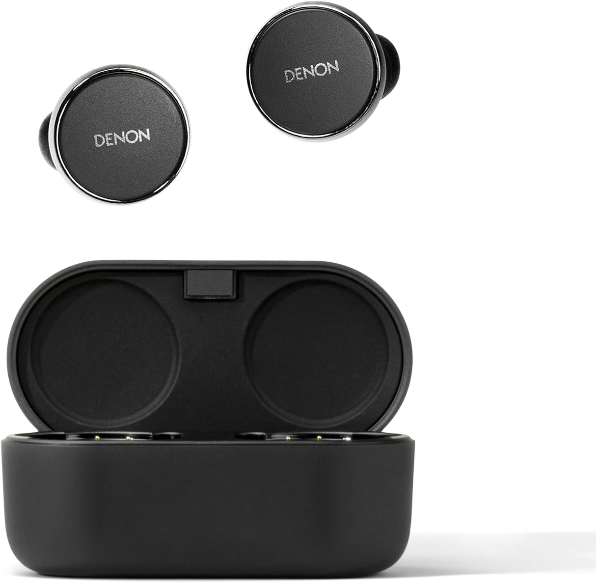 DENON PerL Pro True Wireless Earbuds, Perfil de Sonido Personalizado, Auriculares con cancelación de Ruido, Auriculares Resistentes al Agua, con micrófonos Integrados y batería de Larga duración