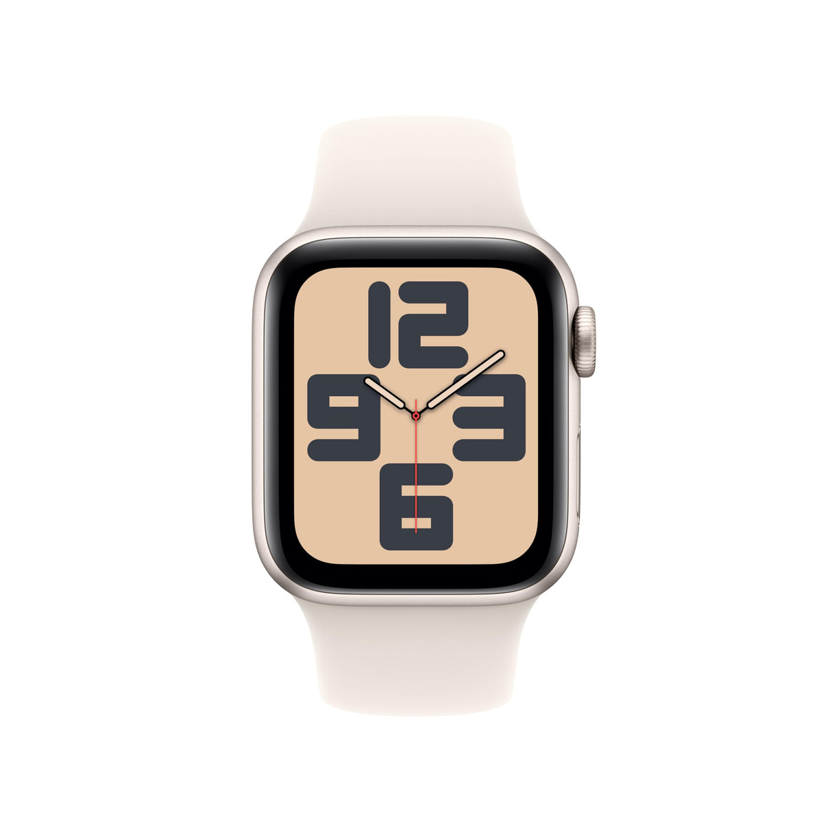 Apple Watch SE de 2.ª generación GPS Smartwatch con Caja de Aluminio en Blanco Estrella de 40 mm y Correa Deportiva Blanco Estrella - Talla M/L. Monitores de entreno y sueño y Resistencia al Agua