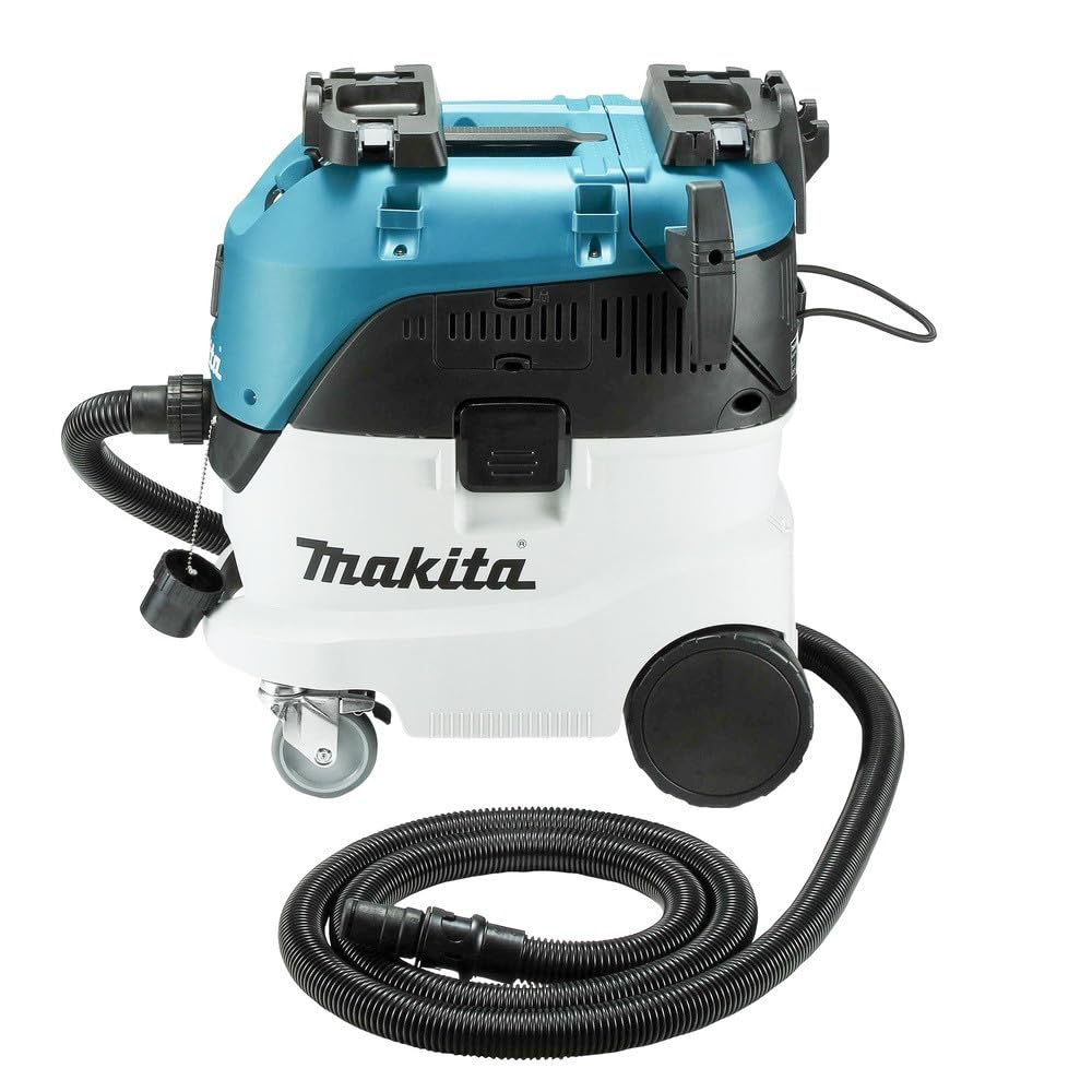 Makita Aspirador 45L 1.400W VC4210LX, Color: Azul, Negro y Blanco