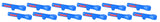 WEICON Tools Nº 13 - Pelacables redondos (12 unidades, para cables redondos y húmedos de 6-13 mm de diámetro)