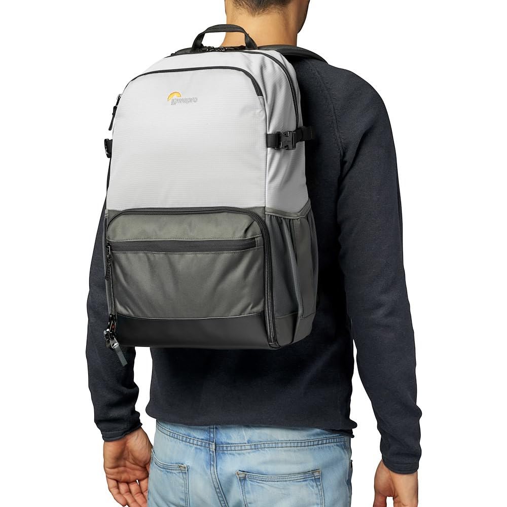 Lowepro LP37238-PWW - Mochila para cámara Ext. Truckee BP 250 LX, para Tablet 15", DSLR compacta/cámara sin espejo, Sony, Canon, Nikon, 1-2 objetivos, Gimbal, Dron, DJI, Osmo, Mavic, gris claro