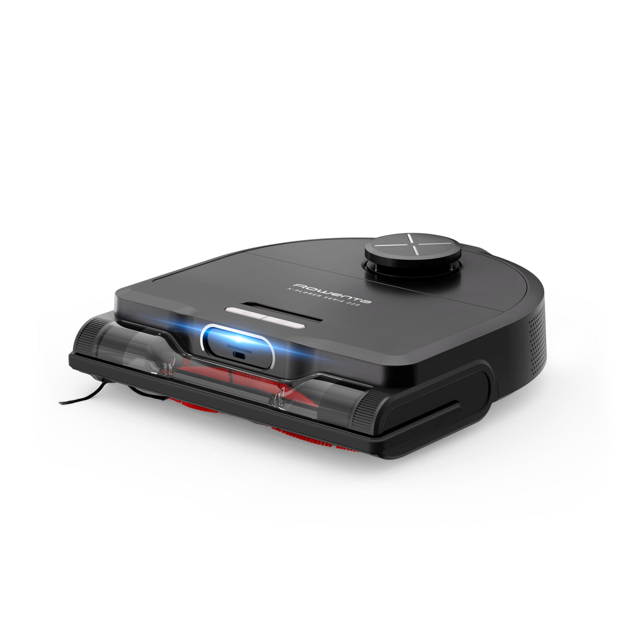Rowenta Xplorer S220 Animal & Allergy Robot Aspirador en seco en húmedo, navegación láser, 120 min de Tiempo de Funcionamiento, Control de Aplicaciones, fregona vibratoria, Negro/Metal, RR9475WH