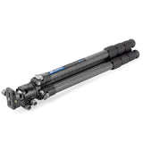 Leofoto - Ranger - Trípode de Carbono para cámaras - Cabeza de rótula incluida - Capacidad de Carga de 15 kg - Pies Extensibles - Altura: 17 cm - 171 cm - LS-324C + Cabeza de rótula LH-40