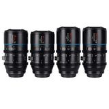 SIRUI Mars Juego de Cine Cinema Objetivo Lens Lenses Lente Anamorphic 1.33x T2 a T2.9, Kit de Lentes MFT (Lentes Anamorphic M4/3 de 24 mm, 35 mm, 50 mm, 75 mm)