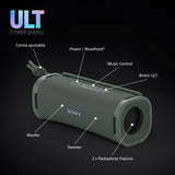 Sony ULT Field 1 Altavoz inalámbrico Bluetooth portátil con ULT Power Sound, Ultimate Deep Bass, IP67, Resistente a los Golpes, 12H de batería, Llamadas nítidas, Gris Bosque
