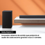 Samsung Barra de Sonido HW-C430/ZF - Subwoofer inalámbrico incluido, Dolby Digital 2.1, Modo Juego, Bluetooth 4.2 Power On y One Remote Control
