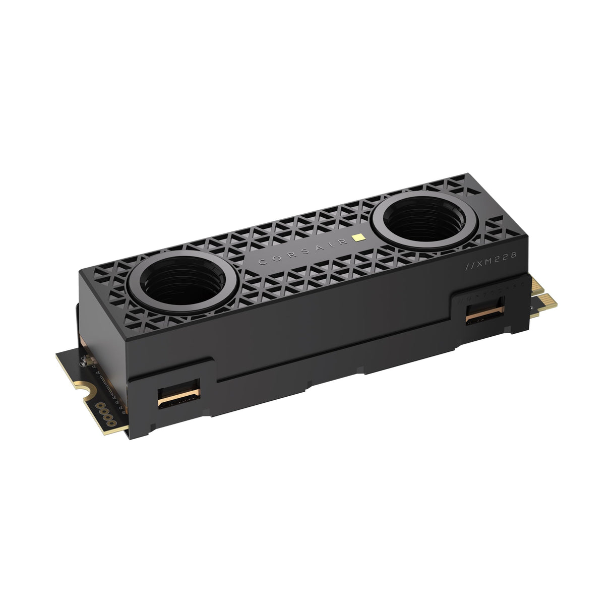 Corsair MP700 Pro SE Hydro X Series 4 TB M.2 PCIe Gen5 x4 NVMe 2.0 SSD – M.2 2280 – hasta 14.000 MB/s Velocidad de Lectura Secuencial – Bloque de Refrigeración Líquida Preinstalado – Negro