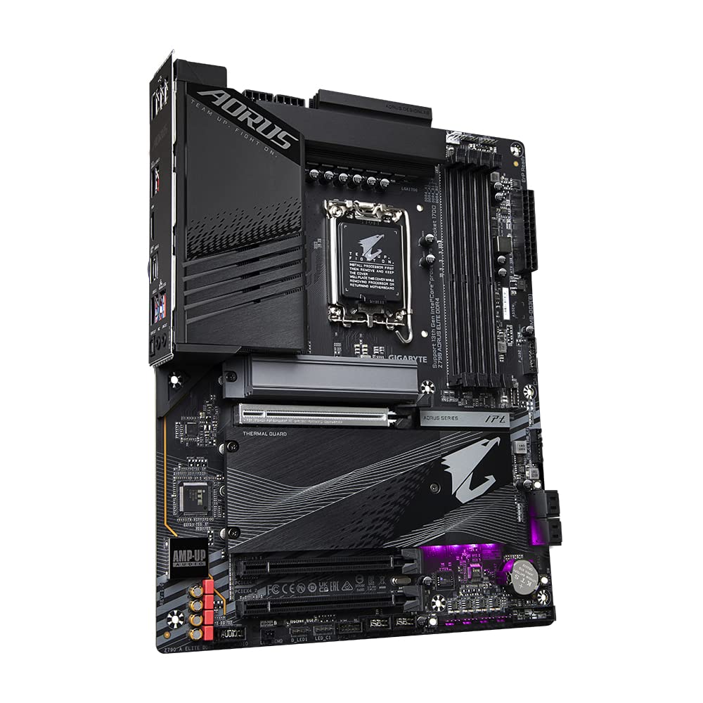 GIGABYTE Z790 AORUS Elite DDR4 Placa Base - Compatible con procesadores Intel Core 14th Gen CPUs, 16+1+2 Phases Digital VRM, up to 5333MHz DDR4 (OC), 4xPCIe 4.0 M.2, 2.5GbE LAN, USB 3.2 Gen 2x2
