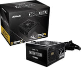 Fuente ALIMENTACION ASROCK PG-750G,PSU,750W,80 Plus Gold/A,135MM,Modular,PCI-E 5.1 (12+4pin) x1,PCI-E (6+2 Pin) x3,SATA (5 Pin) x9