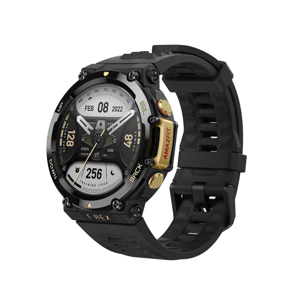 Amazfit T-Rex 2 47mm SmartWatch Reloj Deportivo Premium Multideporte con GPS Navegación en Tiempo Real Ejercicio de Fuerza 150+ Modos Deportivos Frecuencia cardíaca Monitoreo SpO2