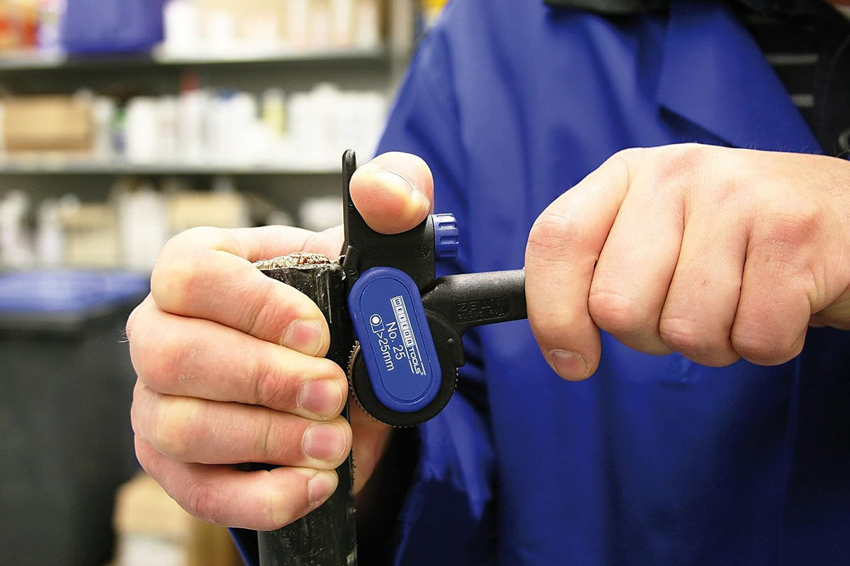 WEICON TOOLS Pelador de Cubierta Exterior No. 25 | Para cubiertas de hasta 5 mm | Cortes redondos y longitudinales