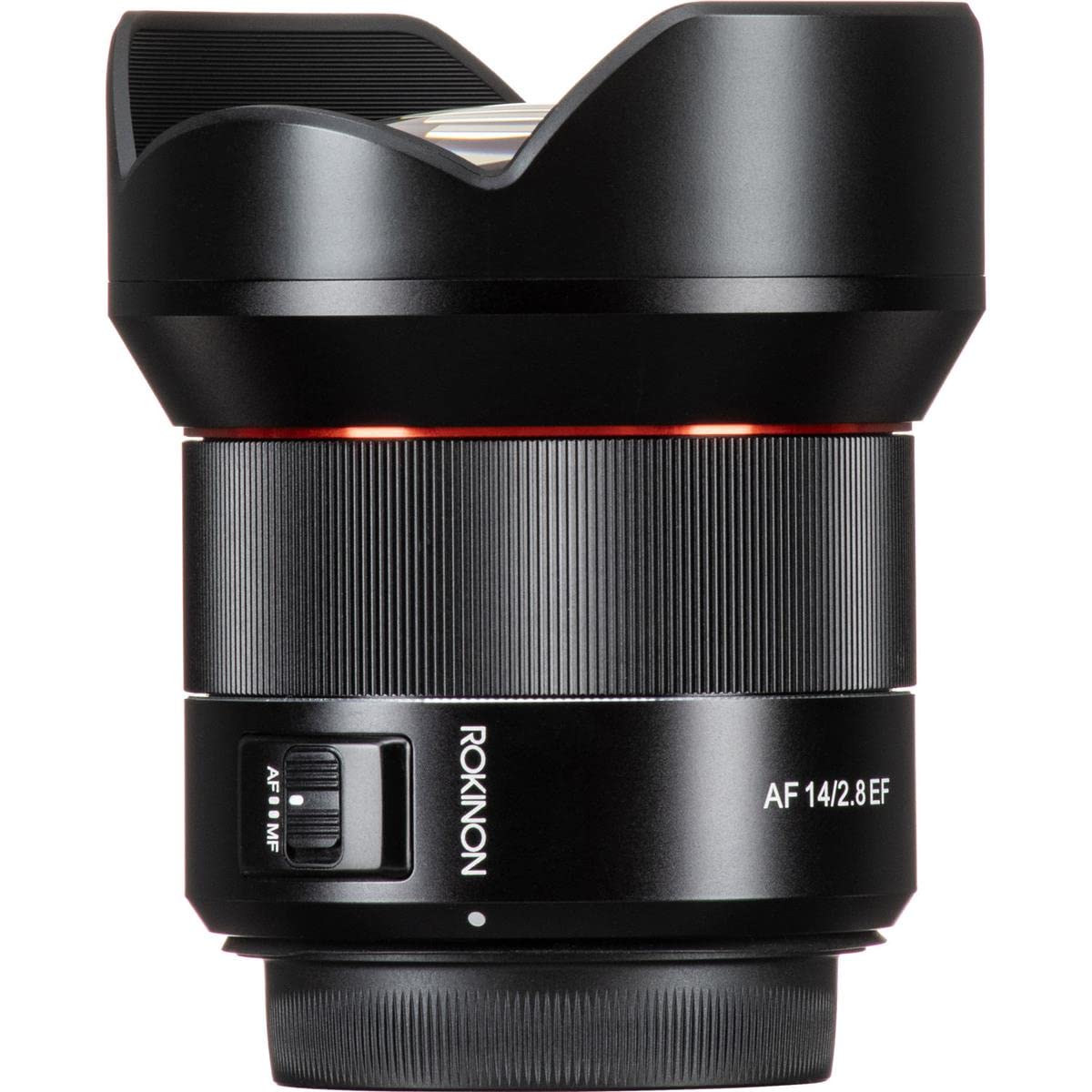 Rokinon AF - Lente de Gran Angular para Canon EF, 14 mm, F2.8 sellada contra el Clima, Color Negro (IO14AF-C)