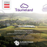 TRÄUMELAND - Colchón de Cuna Air de 50 x 100 x 7 cm, Rectangular, Transpirable, Certificado Öko-Tex 100, hipoalergénico y Apto para alérgicos, Fabricado en Austria