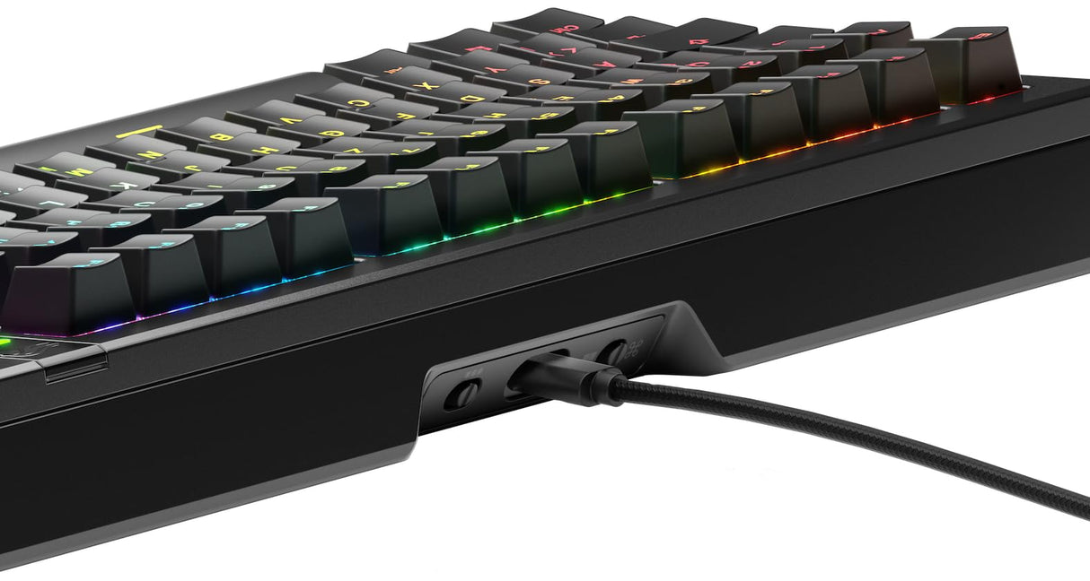 Glorious Gaming GMMK 3 Pro: Teclado mecánico Personalizable, TKL 75%, Carcasa de Aluminio y Juntas modulares, switches con Hot Swap MX, Espuma fonoabsorbente, QWERTZ alemán - Negro