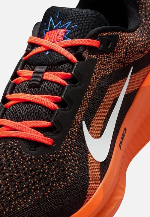 Nike Winflo 11 Straßenlaufschuh für Herren, Zapatillas para Correr Hombre, Black White Anthracite Total Orange, 44 EU