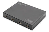 DIGITUS DS-43309 Procesador para Pared de vídeo 2x2 & Divisor HDMI - UHD 4K/60 Hz HDTV: 3840 x 2160p - Salida: 4X Full HD 60 Hz 1920 x 1080p - Display-Modi: 2x2, 1x2, 2x1, 1x3, 3x1, 1x4, 4x1